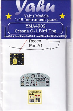 Yahu Models YMA4902 1/48 Cessna L-19/O-1 Bird Dog Instrument Panel (for Roden)