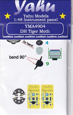 Yahu Models YMA4904 1/48 Tiger Moth Instrument Panel (for Airfix)