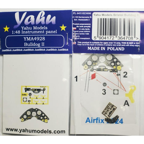 Yahu Models YMA4928 1/48 Bristol Bulldog II Instrument Panel (for Airfix)
