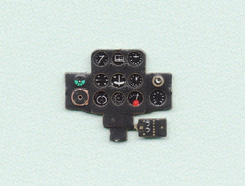 Yahu Models YMA7233 1/72 I-153 Instrument Panel (for Heller / ICM)