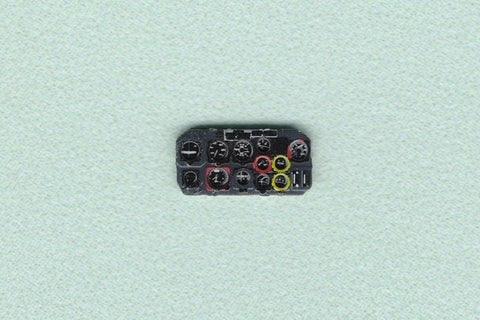 Yahu Models YMA7247 1/72 Heinkel He 162 Instrument Panel (for Dragon)