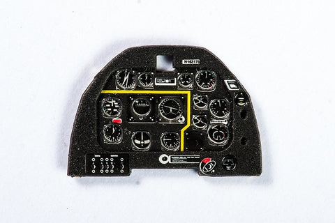 Yahu Models YMA7252 1/72 P-51D Mustang Early-Type Instrument Panel (for Airfix / Tamiya)