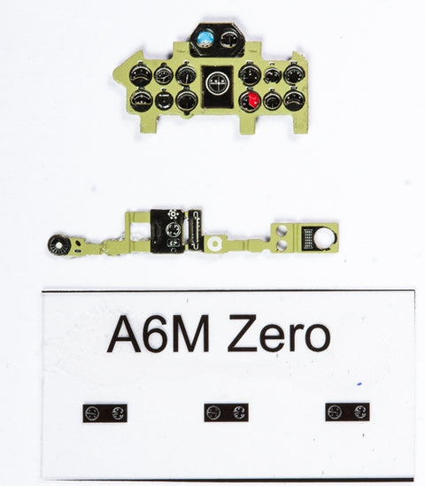 Yahu Models YMA7262 1/72 A6M2 Zero Type 21 Instrument Panel (Nakajima Color) – For Tamiya / Hasegawa / Airfix / Fine Molds
