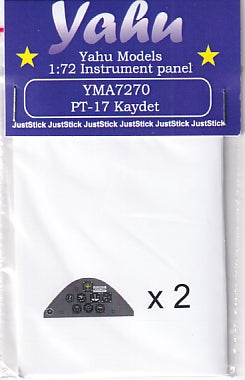 Yahu Models YMA7270 1/72 Stearman PT-17 Instrument Panel (for Revell)