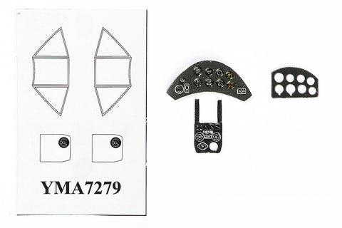 Yahu Models YMA7279 1/72 P-26 Peashooter Instrument Panel (for Pavla / AZ Model)
