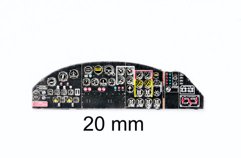 Yahu Models YMA7304 1/72 Boeing B-17G Instrument Panel (for Airfix / Revell / Academy)