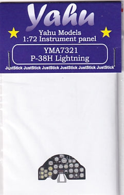 Yahu Models YMA7321 1/72 P-38H Lightning Instrument Panel (for RS Models)