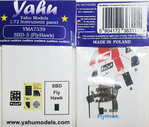 Yahu Models YMA7339 1/72 SBD Dauntless (for Flyhawk)