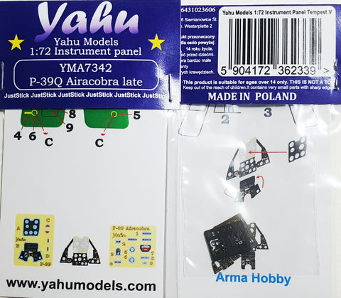 Yahu Models YMA7342 1/72 P-39Q Late Version (for Arma Hobby)