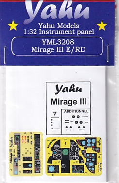 Yahu Models YML3208 1/32 Mirage III E/RD Instrument Panel (for Italeri/Revell)