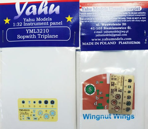 Yahu Models YML3210 1/32 Sopwith Triplane (for Wingnut Wings)