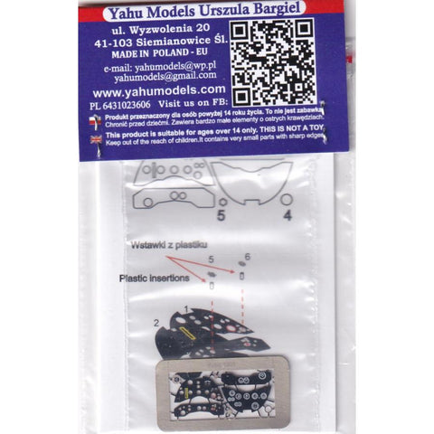 Yahu Models YML7203 1/72 Gladiator Mk.I Instrument Panel (for Airfix / Sword / Pavla)