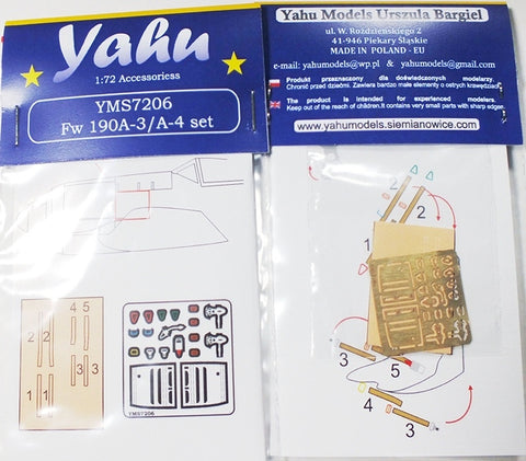 Yahu Models YMS7206 1/72 Focke-Wulf Fw 190 A-3/A-4 Set