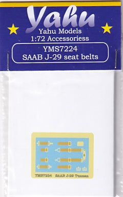 Yahu Models YMS7224 1/72 Saab J-29 Seatbelts