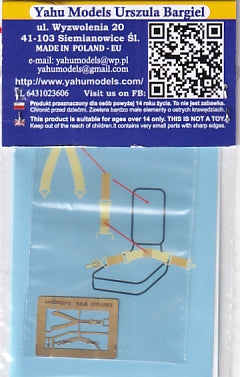 Yahu Models YMS7225 1/72 WWII Polikarpov Seatbelt