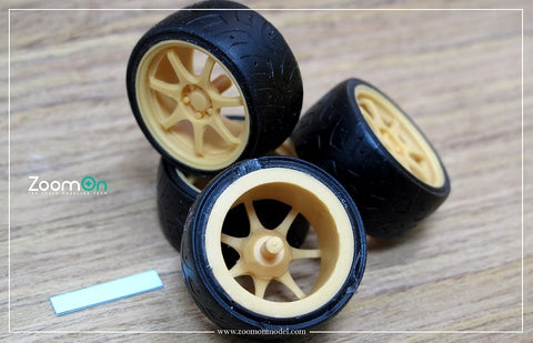 ZoomOn ZR002 1/24 18-inch Mugen GP Wheel Set