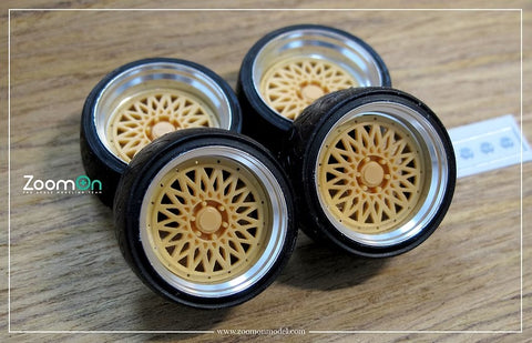 ZoomOn ZR034 1/24 18-inch Essex Type ENCM Wheel Set
