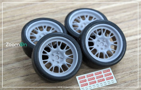 ZoomOn ZR073 1/24 18-inch BBS RE686 Wheel Set