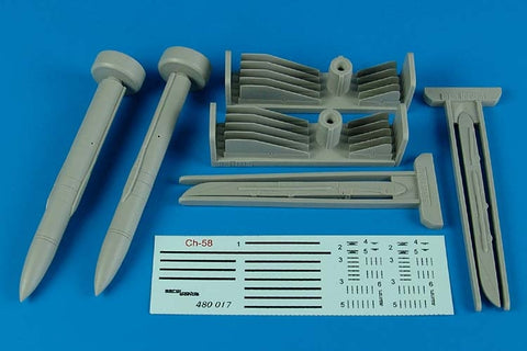 AEROBONUS 480017 1/48 Ch-58 (AS-11 Kilter) air-to-ground missiles