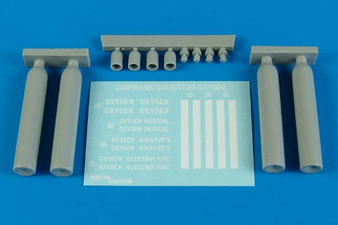 AEROBONUS 480098 1/48 Compressed gas bottles - oxygen