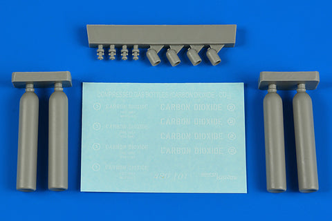 AEROBONUS 480101 1/48 Compressed gas bottles - carbon dioxide