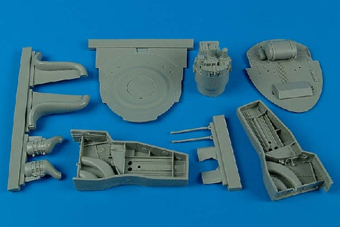 Aires 2073 1/32 F8F-1 Bearcat wheel bays (For TRUMPETER)