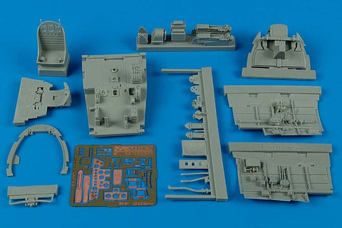 Aires 2084 1/32 Nakajima Ki 84 Hayate cockpit set (For HASEGAWA)