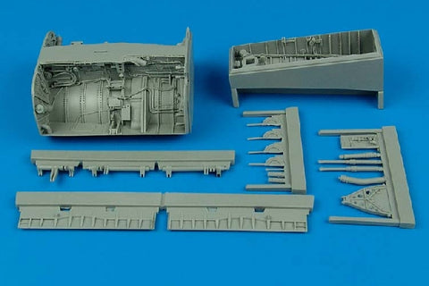 Aires 2096 1/32 F-8 Crusader wheel bays (For TRUMPETER)
