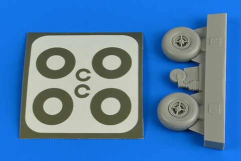 Aires 2224 1/32 Bucker Bu 131  wheels & paint masks