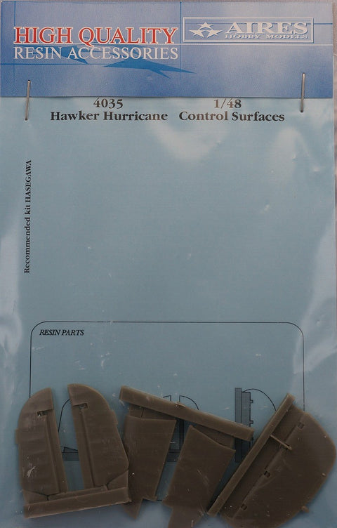 Aires 4035 1/48 Hawker Hurricane control surfaces (For HASEGAWA)