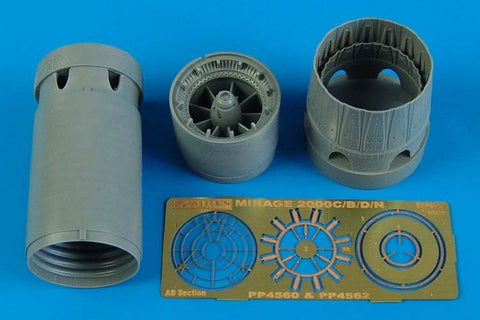 Aires 4560 1/48 Mirage 2000C/B/D/N exhaust nozzles - opened position (For HELLER/EDUARD)