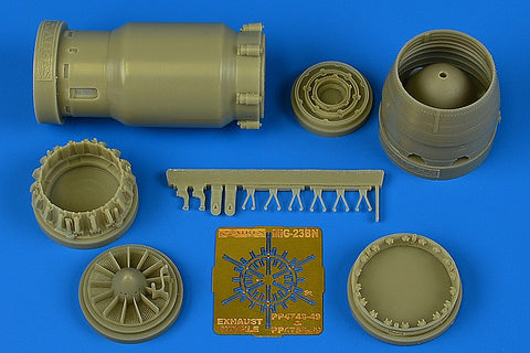 Aires 4758 1/48 MiG-23BN early exhaust nozzle - opened (For TRUMPETER)