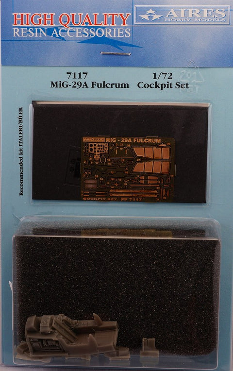 Aires 7117 1/72 MiG-29A Fulcrum cockpit set (For ITALERI)
