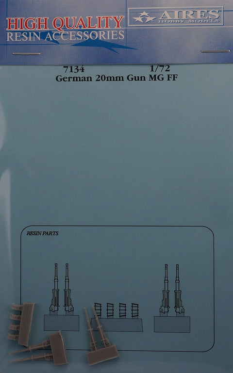 Aires 7134 1/72 German 20mm guns MG FF