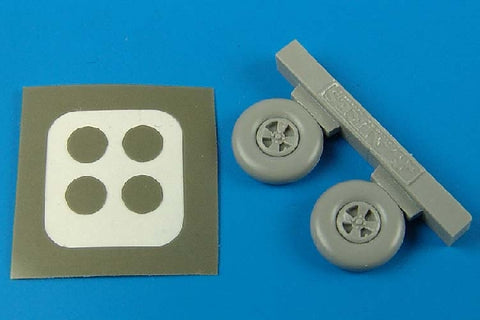 Aires 7203 1/72 Hawker Hurricane wheels & paint masks (For HASEGAWA)