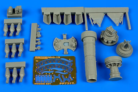 Aires 7317 1/72 MiG-15bis engine set (For EDUARD)