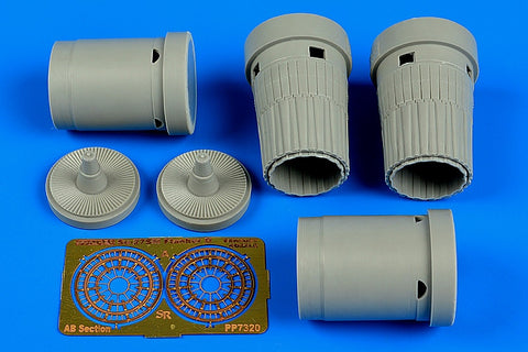 Aires 7320 1/72 Su-27SM Flanker B exhaust nozzles (For ZVEZDA)