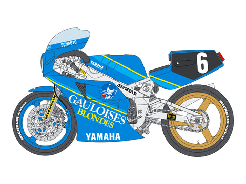 Blue Stuff BS 12-001 1/12 YAMAHA FZR750 "Gauloises" Bol d'or 1985 - 1/12 Decals Fujimi Bike-5 141312
