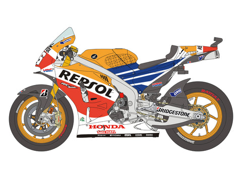 Blue Stuff BS 12-009 1/12 HONDA RC213V D. Pedrosa 2014 - 1/12 Decals & Parts TAMIYA 14130