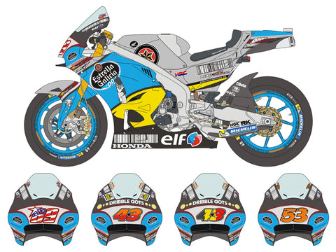Blue Stuff BS 12-016 1/12 HONDA RC213V Team Marc VDS 2016 - 1/12 Decals & Parts TAMIYA 14130