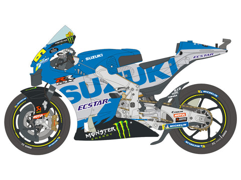 Blue Stuff BS 12-032 1/12 SUZUKI GSX-RR 2021 - 1/12 Decals TAMIYA 14139