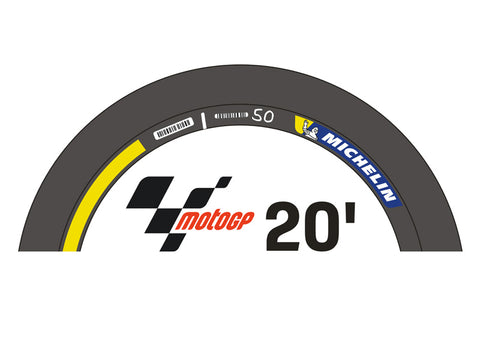 Blue Stuff BS 12-033 1/12 MICHELIN 20's Tire markings - 1/12 Decals 1/12 bikes
