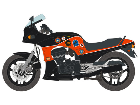 Blue Stuff BS 12-037 1/12 KAWASAKI GPZ900R "Top Gun" - 1/12 Decals AOSHIMA N°43 / 4905083053973