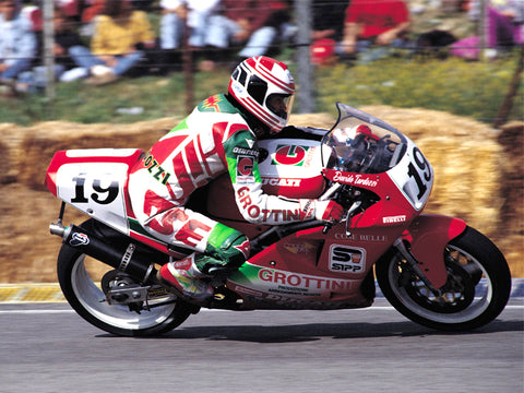 Blue Stuff BS 12-049 1/12 DUCATI 888 Team GROTTINI / D. Tardozzi 91' - 1/12 Decals TAMIYA 14063