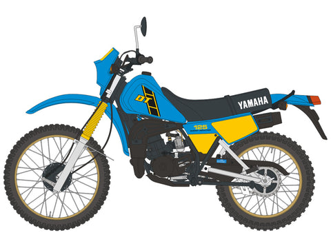 Blue Stuff BS 12-053 1/12 YAMAHA 125 DTLC 82' / 83' - 1/12 Decals BANDAI 0505104 /