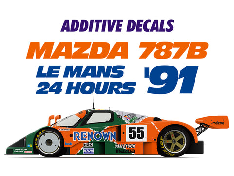 Blue Stuff BS 24-014 1/24 MAZDA 787B Le Mans 24H 1991 Additives - 1/24 Decals TAMIYA 24326 / 24352