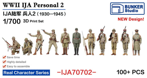 Bunker Studio IJA70702 1/700 IJA Personnel 2