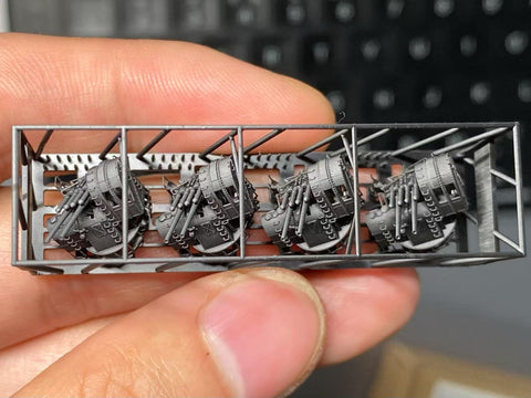 Bunker Studio IJN35007X 1/350 IJN Type89 127mm Twin  AA Gun (New Design!)