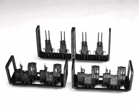Bunker Studio IJN35008 1/350 IJN Type89 127mm Twin AA Gun(with Cover)