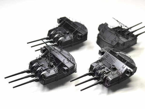 Bunker Studio IJN35038 1/350 YAMATO 155mm Triple Cannon No.1—No.4(1941)